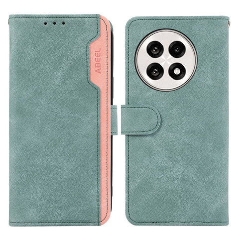 ABEEL Leather Case For OnePlus 13R 5G  /  Ace 5 5G  /  Ace 5 Pro 5G Color Splicing Flip Phone Cover RFID Blocking