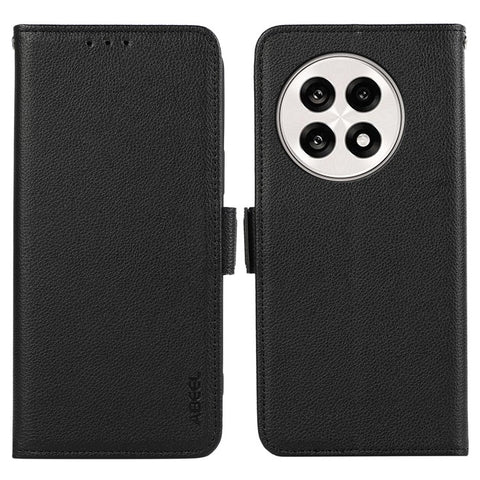 ABEEL Phone Case For OnePlus 13R 5G / Ace 5 5G / Ace 5 Pro 5G Litchi Texture Leather RFID Blocking Cover