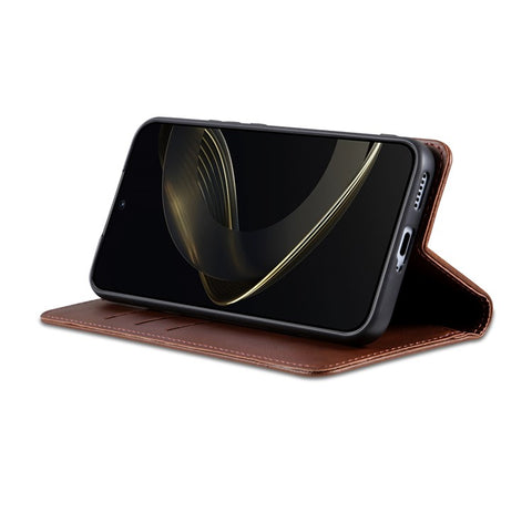 AZNS For Oppo Reno13 5G (Global) Case Cowhide Texture PU Leather Wallet Phone Cover