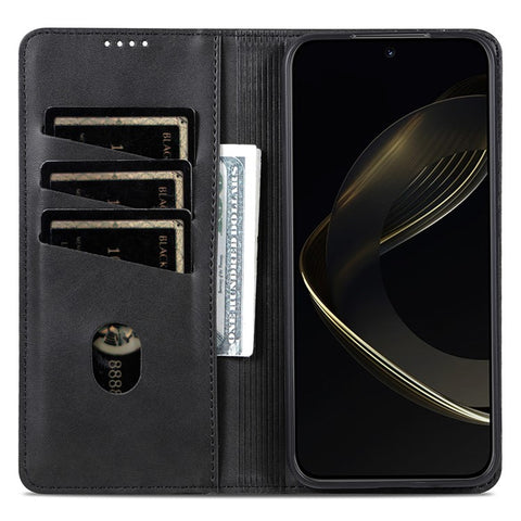 AZNS For Oppo Reno13 Pro 5G Case Cowhide Texture PU Leather Wallet Phone Cover