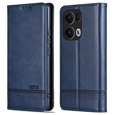 AZNS For Oppo Reno13 Pro 5G Case Cowhide Texture PU Leather Wallet Phone Cover