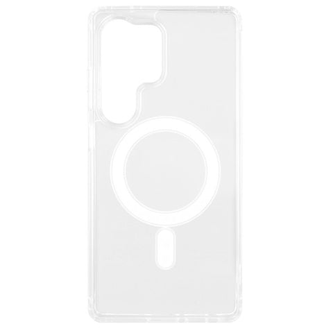 For Samsung Galaxy S24 Ultra Magnetic Case TPU + Acrylic Clear Phone Cover
