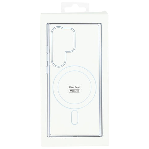 For Samsung Galaxy S24 Ultra Magnetic Case TPU + Acrylic Clear Phone Cover