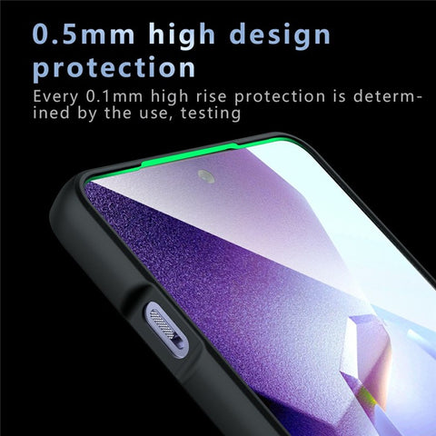 Phone Case For OnePlus 13R 5G  /  Ace 5 5G  /  Ace 5 Pro 5G Case Skin-Touch TPU + PC Matte Phone Back Cover, Transparent Black