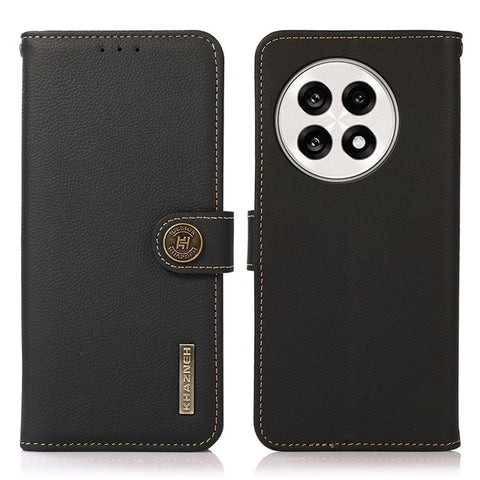 KHAZNEH Wallet Case for OnePlus 13R 5G / Ace 5 5G / Ace 5 Pro 5G Genuine Cow Leather Phone Cover
