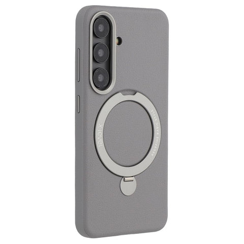 X-LEVEL For Samsung Galaxy S25 Magnetic Case Kickstand PC + PU Phone Back Cover