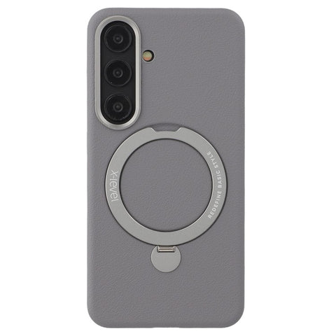 X-LEVEL For Samsung Galaxy S25 Magnetic Case Kickstand PC + PU Phone Back Cover