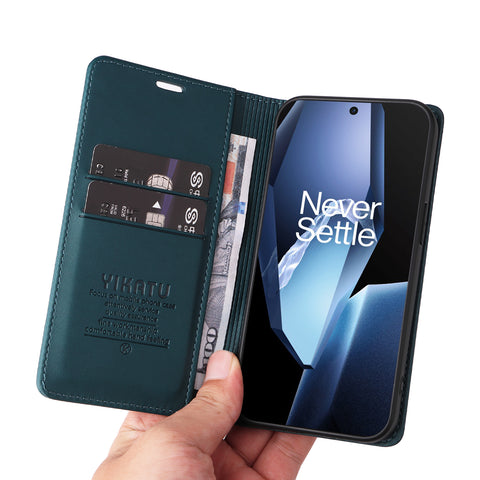 YIKATU For OnePlus Ace 5G Phone Cases  Magnetic Closure PU Leather Mobile Cover