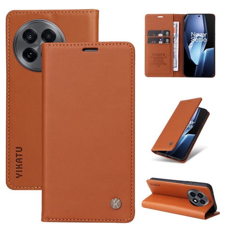 YIKATU For OnePlus Ace 5G Phone Cases  Magnetic Closure PU Leather Mobile Cover