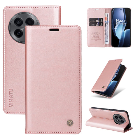 YIKATU For OnePlus Ace 5G Phone Cases  Magnetic Closure PU Leather Mobile Cover