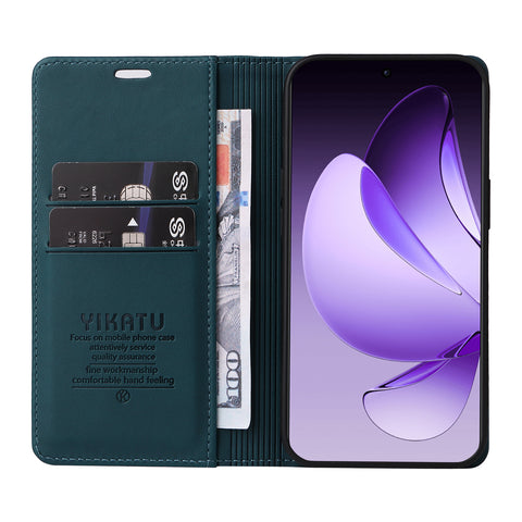 YIKATU For Oppo Reno13 Pro 5G Phone Cases  Magnetic Closure PU Leather Mobile Cover