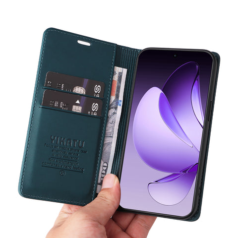 YIKATU For Oppo Reno13 Pro 5G Phone Cases  Magnetic Closure PU Leather Mobile Cover