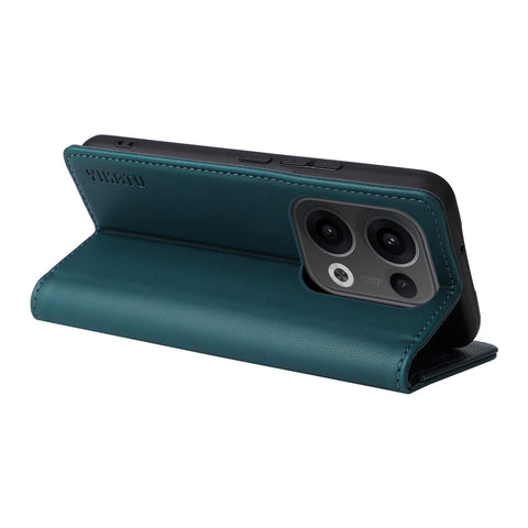 YIKATU For Oppo Reno13 5G (Global) Phone Cases  Magnetic Closure PU Leather Mobile Cover