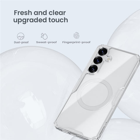 NILLKIN Pro Series for Samsung Galaxy S25 Magnetic Case TPU PC Clear Phone Cover
