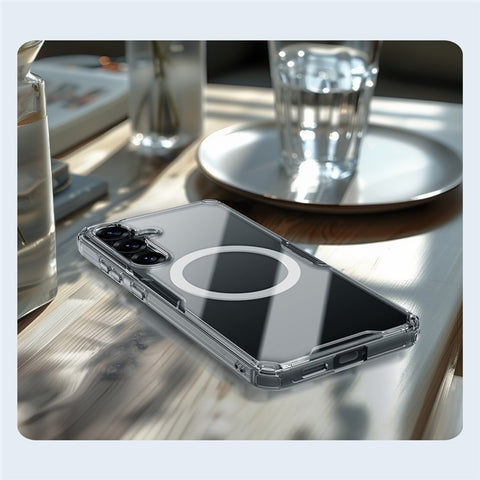NILLKIN Pro Series for Samsung Galaxy S25 Magnetic Case TPU PC Clear Phone Cover