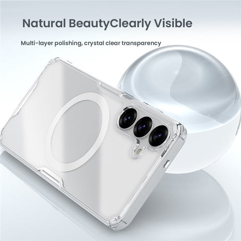 NILLKIN Pro Series for Samsung Galaxy S25 Magnetic Case TPU PC Clear Phone Cover
