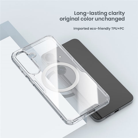 NILLKIN Pro Series for Samsung Galaxy S25 Magnetic Case TPU PC Clear Phone Cover