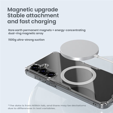 NILLKIN Pro Series for Samsung Galaxy S25 Magnetic Case TPU PC Clear Phone Cover