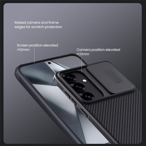 NILLKIN Camshield Pro for Samsung Galaxy S25 Magnetic Case TPU + PC Phone Cover with Slider Camera