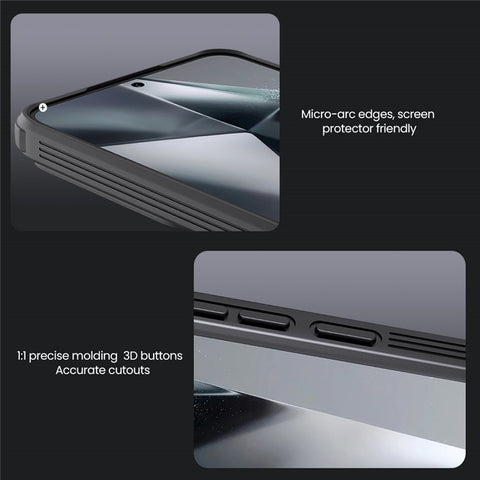NILLKIN Camshield Pro for Samsung Galaxy S25 Magnetic Case TPU + PC Phone Cover with Slider Camera