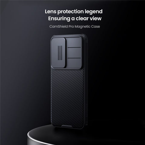 NILLKIN Camshield Pro for Samsung Galaxy S25 Magnetic Case TPU + PC Phone Cover with Slider Camera
