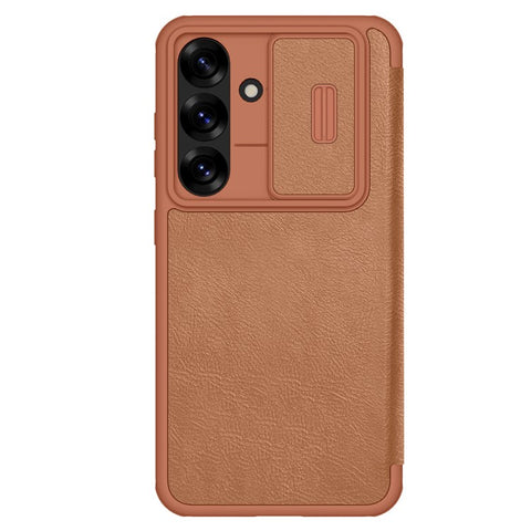 NILLKIN Qin Pro Series for Samsung Galaxy S25 Case with Card Slots Leather Phone Cover
