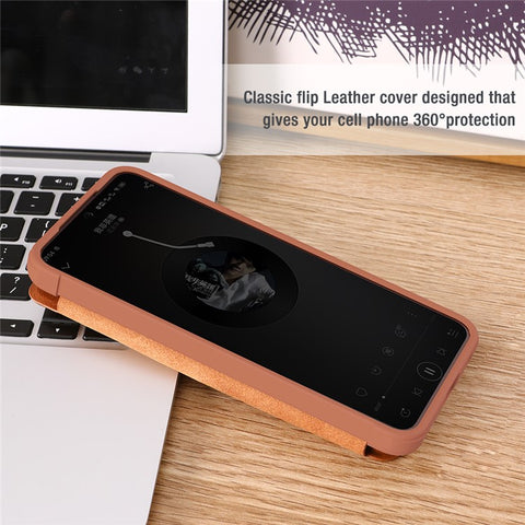 NILLKIN Qin Pro Series for Samsung Galaxy S25 Case with Card Slots Leather Phone Cover