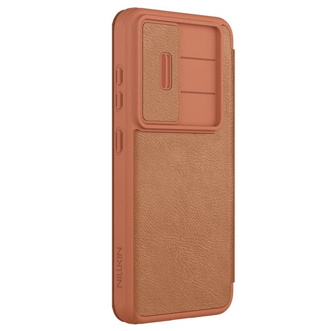 NILLKIN Qin Pro Series for Samsung Galaxy S25 Case with Card Slots Leather Phone Cover