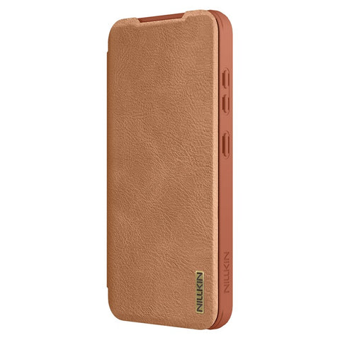 NILLKIN Qin Pro Series for Samsung Galaxy S25 Case with Card Slots Leather Phone Cover