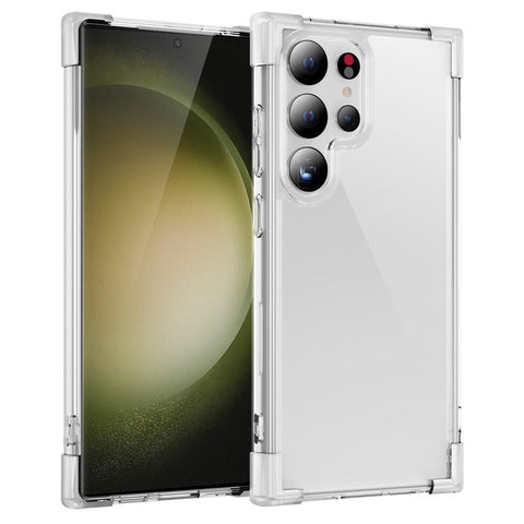 For Samsung Galaxy S24 Ultra Case Reinforced Corners TPU + Acrylic Clear Phone Back Cover