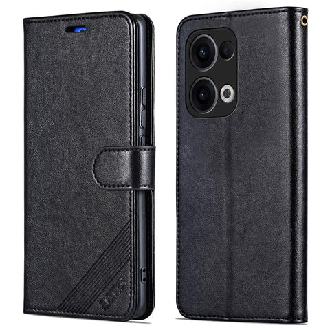 AZNS For Oppo Reno13 5G (Global) Case Anti-Scratch PU Leather Stand Wallet Phone Cover