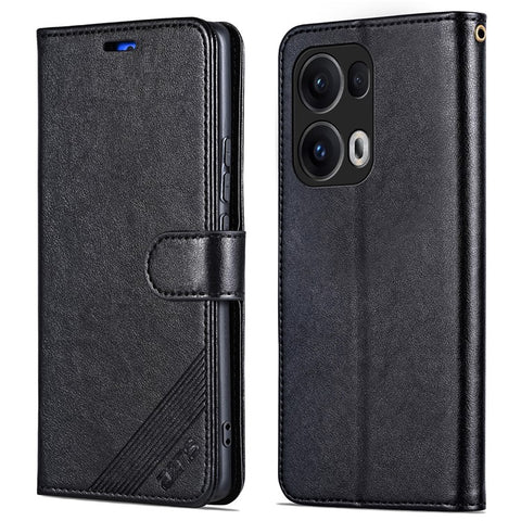 AZNS For Oppo Reno13 Pro 5G Case Anti-Scratch PU Leather Stand Wallet Phone Cover