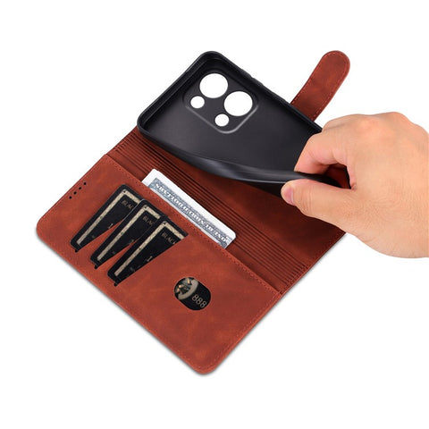 AZNS For Oppo Reno13 5G (Global) Case PU Leather Wallet Phone Cover