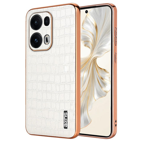 AZNS For Oppo Reno13 Pro 5G Case Electroplating Crocodile Texture PU + TPU Phone Cover
