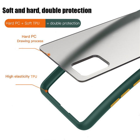 For Samsung Galaxy S24 Case TPU + PC Matte Anti Drop Phone Back Cover