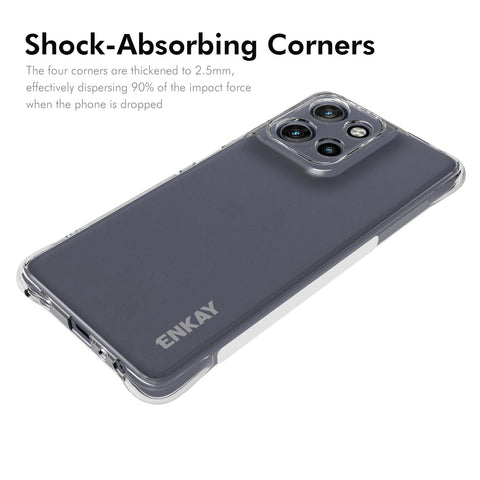 ENKAY HAT PRINCE For Motorola Moto G Power (2025) Clear Phone Case   Shockproof Anti-slip TPU Cover