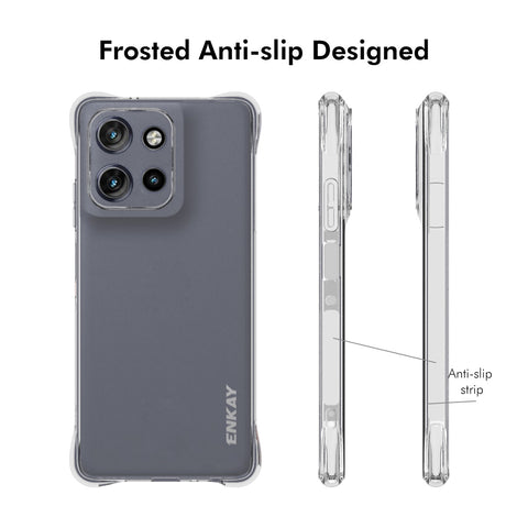 ENKAY HAT PRINCE For Motorola Moto G Power (2025) Clear Phone Case   Shockproof Anti-slip TPU Cover