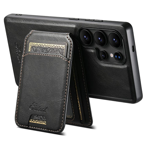 SUTENI H15 For Samsung Galaxy S25 Ultra Magnetic Case Detachable Card Holder Phone Cover