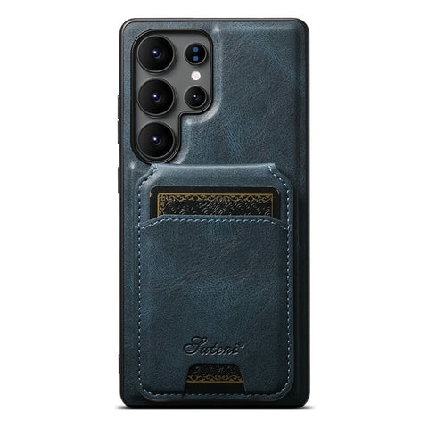 SUTENI H15 For Samsung Galaxy S25 Ultra Magnetic Case Detachable Card Holder Phone Cover