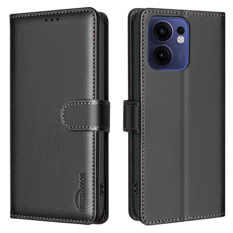 BINFEN COLOR BF32 For Oppo Reno13 F 5G (Reno 13 FS 5G) / 4G Leather Case Wallet RFID Blocking Phone Cover