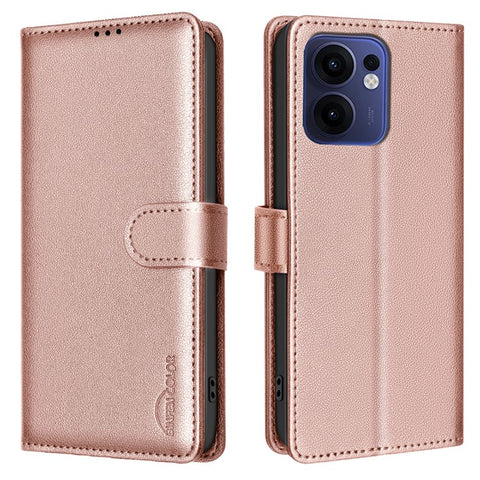 BINFEN COLOR BF32 For Oppo Reno13 F 5G (Reno 13 FS 5G) / 4G Leather Case Wallet RFID Blocking Phone Cover