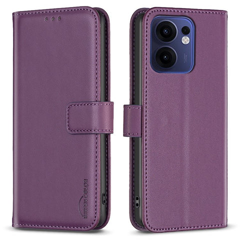 BINFEN COLOR BF17 For Oppo Reno13 F 5G (Reno 13 FS 5G) / 4G Case Wallet Folio Flip Leather Cover