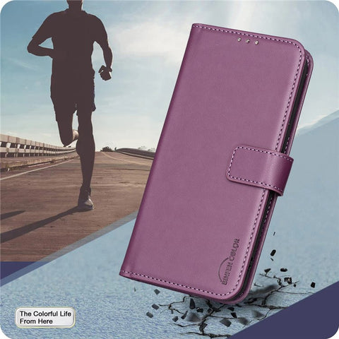 BINFEN COLOR BF17 For Oppo Reno13 F 5G (Reno 13 FS 5G) / 4G Case Wallet Folio Flip Leather Cover