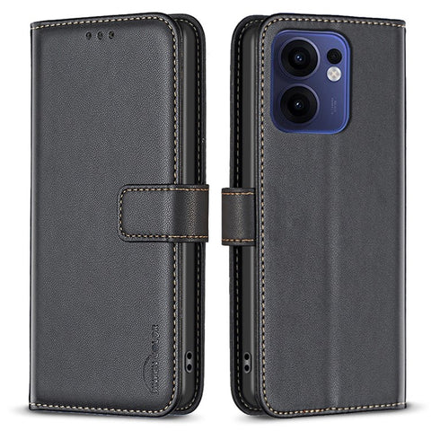 BINFEN COLOR BF17 For Oppo Reno13 F 5G (Reno 13 FS 5G) / 4G Case Wallet Folio Flip Leather Cover