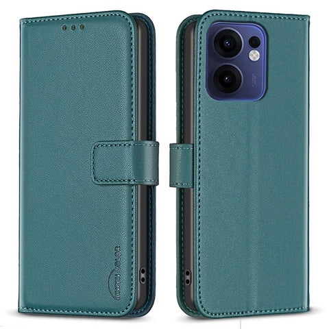 BINFEN COLOR BF17 For Oppo Reno13 F 5G (Reno 13 FS 5G) / 4G Case Wallet Folio Flip Leather Cover