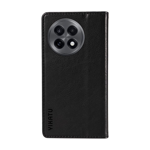 YIKATU For OnePlus Ace 5G Wallet Case  YK-006 Magnetic Closure Leather Phone Cover Litchi Texture