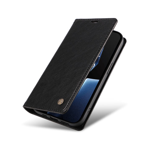 YIKATU For OnePlus Ace 5G Wallet Case  YK-006 Magnetic Closure Leather Phone Cover Litchi Texture