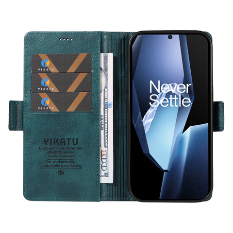 YIKATU For OnePlus Ace 5G Case  YK-007 Litchi Texture PU Leather Wallet Phone Cover