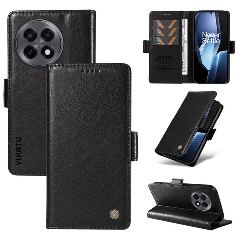 YIKATU For OnePlus Ace 5G Case  YK-007 Litchi Texture PU Leather Wallet Phone Cover