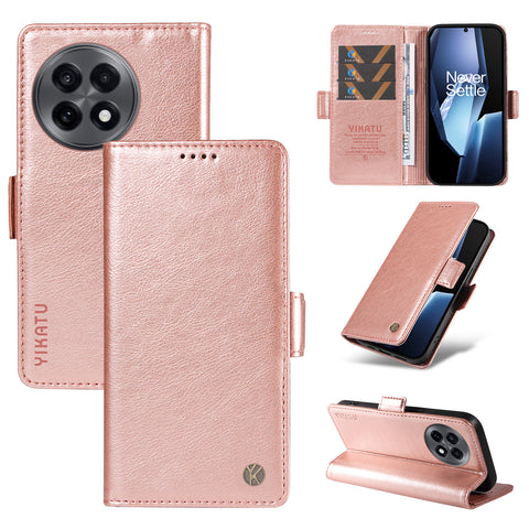 YIKATU For OnePlus Ace 5G Case  YK-007 Litchi Texture PU Leather Wallet Phone Cover